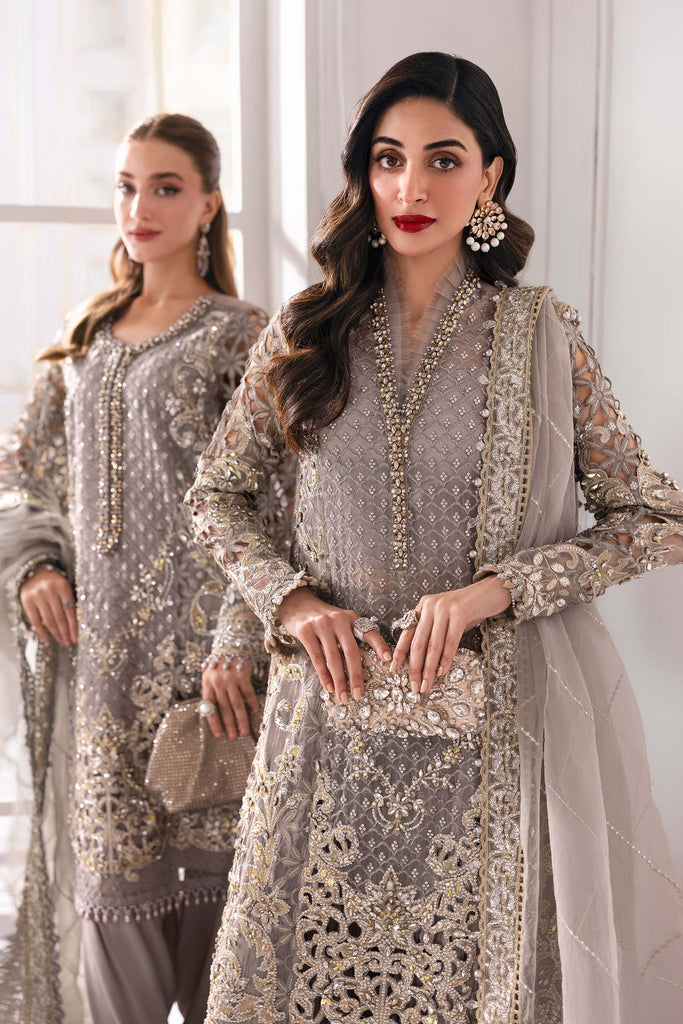 Embroidered Organza Suit | BD-3006