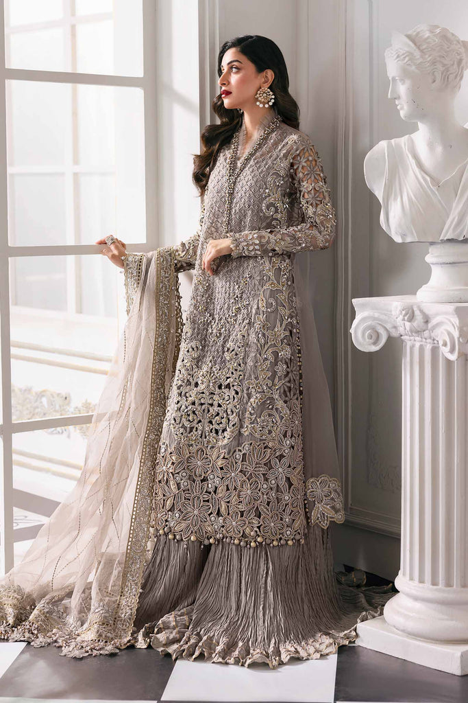 Embroidered Organza Suit | BD-3006