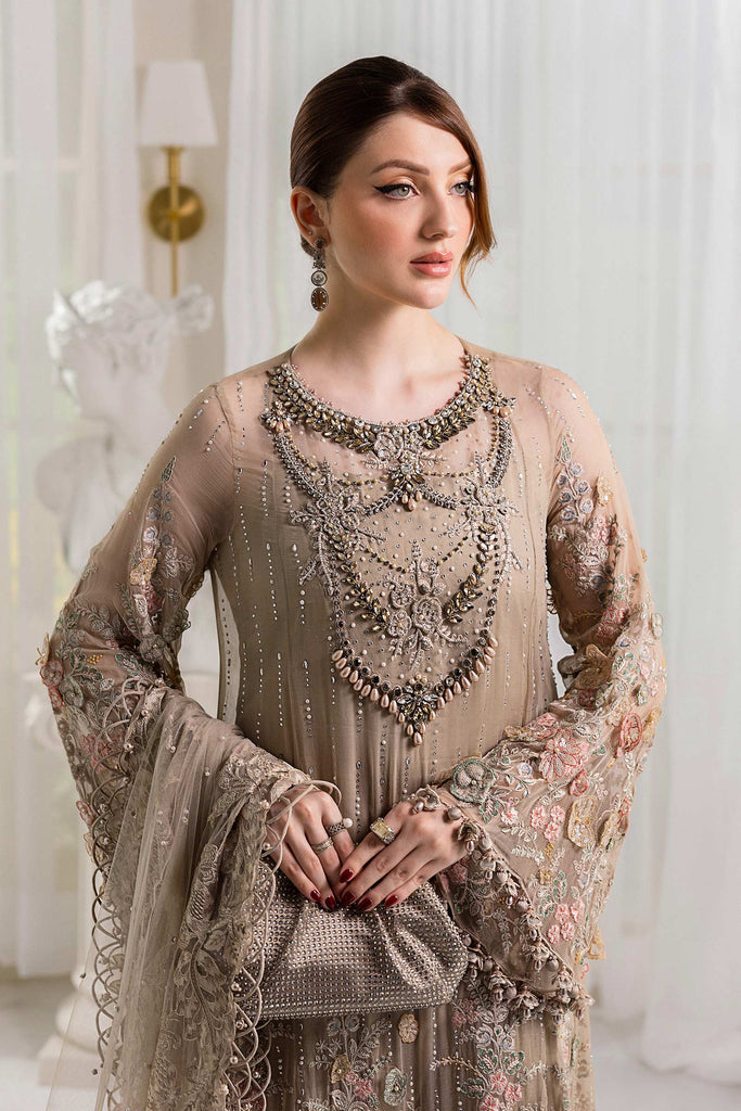 MARIA-B Embroidered Chiffon Suit | MPC-25-107