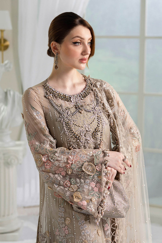 MARIA-B Embroidered Chiffon Suit | MPC-25-107
