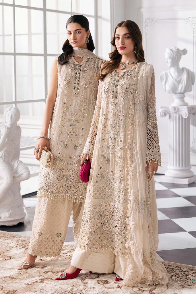 Embroidered Chiffon Suit | BD-3007