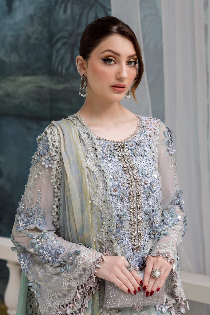 MARIA-B Embroidered Chiffon Suit | MPC-25-108