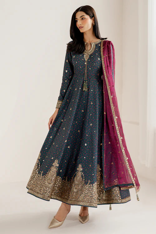 EMBROIDERED RAW SILK UR-7058