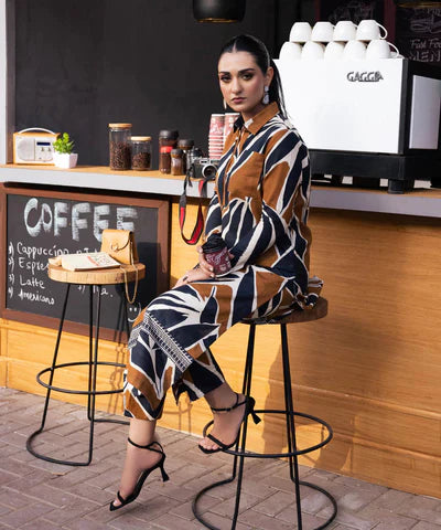 2 PIECE - PRINTED KHADDAR SHIRT