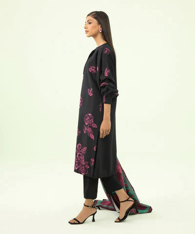 2 PIECE - EMBROIDERED KHADDAR SUIT