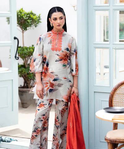 3 PIECE - EMBROIDERED KHADDAR SUIT