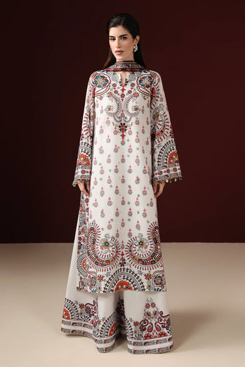 Jazmin - EMBROIDERED RAW SILK UR-7088