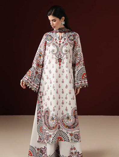 Jazmin - EMBROIDERED RAW SILK UR-7088