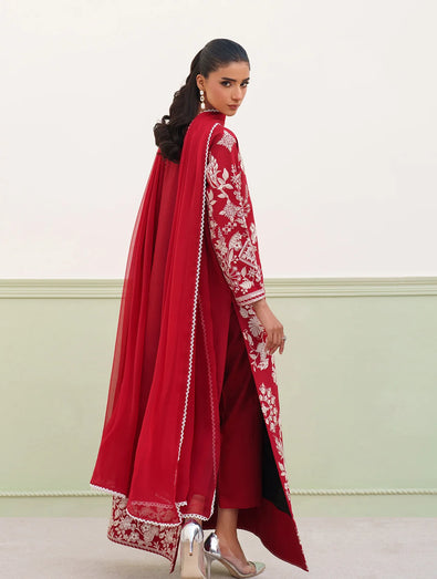 BAROQUE - EMBROIDERED RAW SILK UF-4386