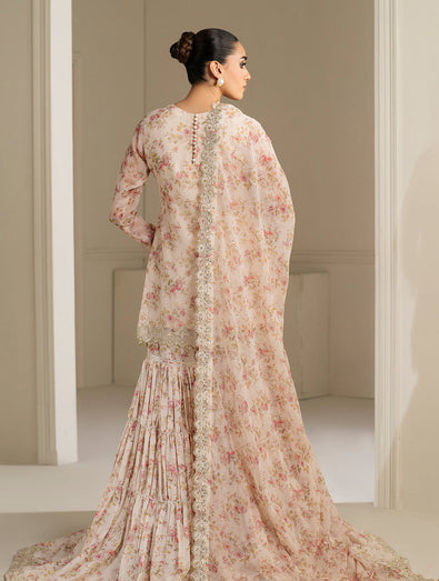 BAROQUE EMBROIDERED CHIFFON UF-4164