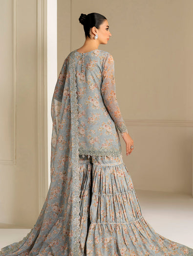 BAROQUE EMBROIDERED CHIFFON UF-4165