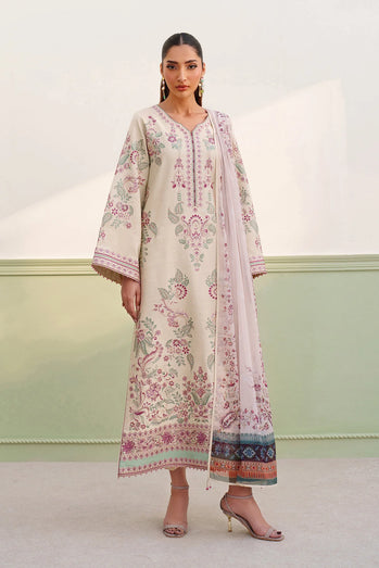 BAROQUE - EMBROIDERED RAW SILK UF-4385