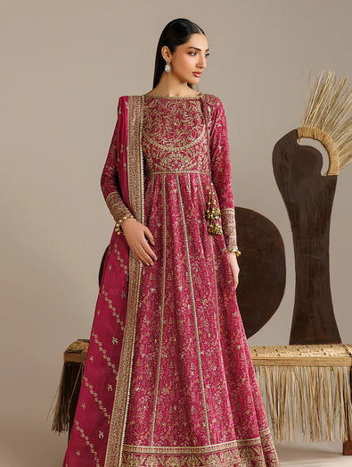 Jazmin - EMBROIDERED RAW SILK UR-7084