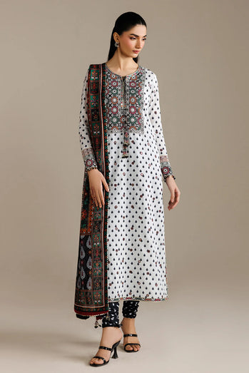Jazmin - EMBROIDERED RAW SILK UR-7077