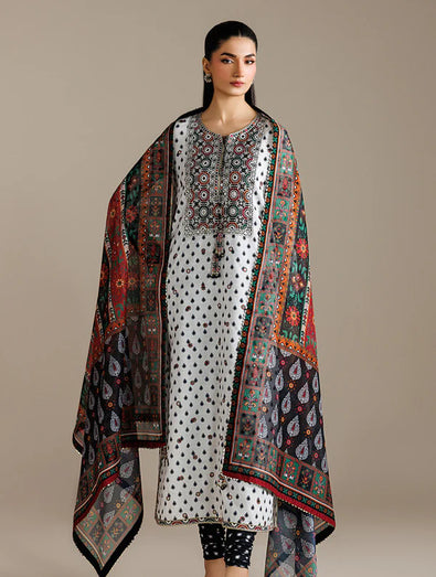 Jazmin - EMBROIDERED RAW SILK UR-7077