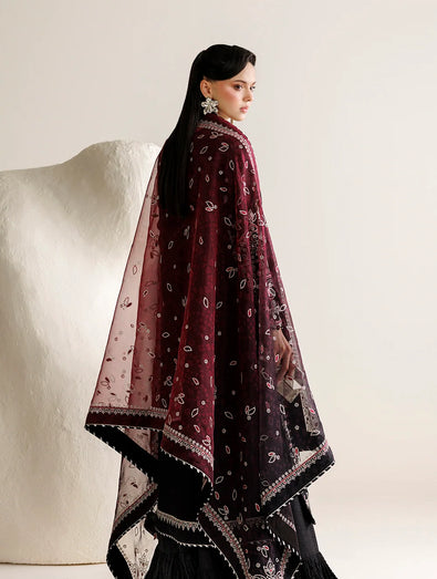 Jazmin - EMBROIDERED RAW SILK UR-7091