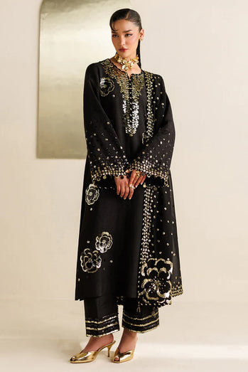 Jazmin - Embroidered Raw Silk UR-7065