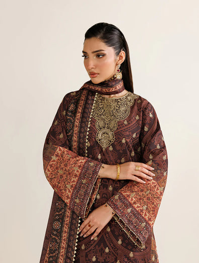 Jazmin - EMBROIDERED RAW SILK UR-7090