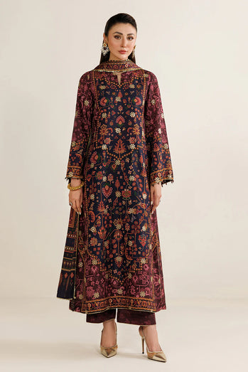 Jazmin - EMBROIDERED RAW SILK UR-7089