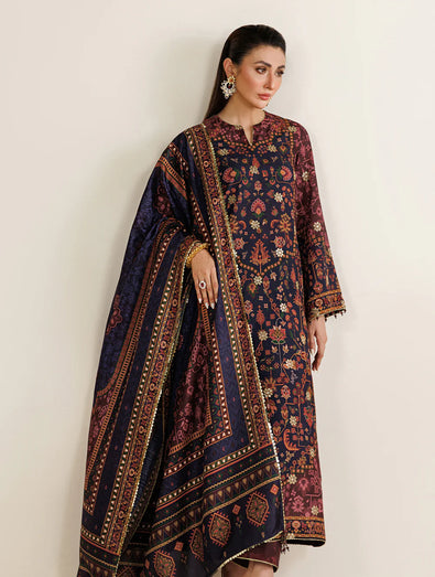 Jazmin - EMBROIDERED RAW SILK UR-7089