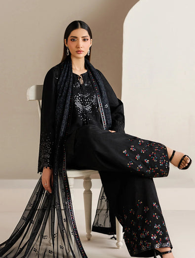 Jazmin - EMBROIDERED RAW SILK UR-7081