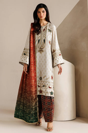 Jazmin - EMBROIDERED RAW SILK UR-7085