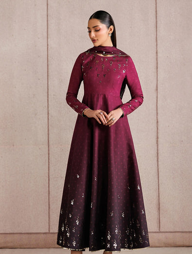 Jazmin - EMBROIDERED RAW SILK UR-7073
