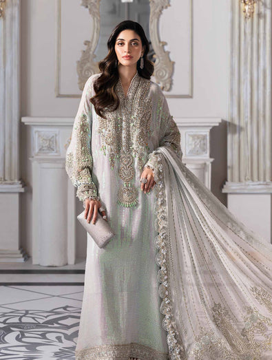 Embroidered Chiffon Suit | BD-3005
