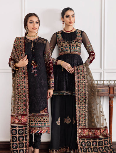 EMBROIDERED CHIFFON CH09-04