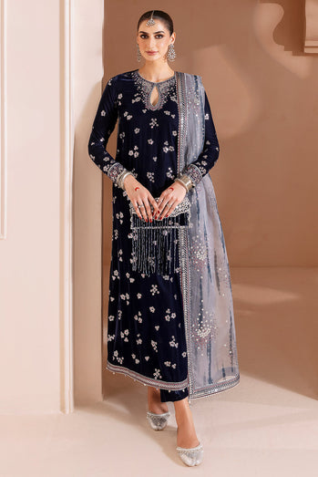 JAZMIN - Embroidered Velvet Formal CVF D-03