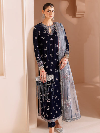 JAZMIN - Embroidered Velvet Formal CVF D-03