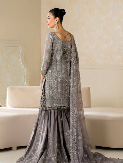 BAROQUE EMBROIDERED CHIFFON UF-4161