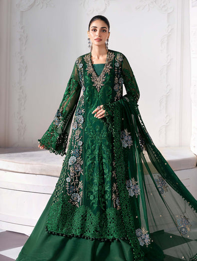 Embroidered Chiffon Suit | BD-3008