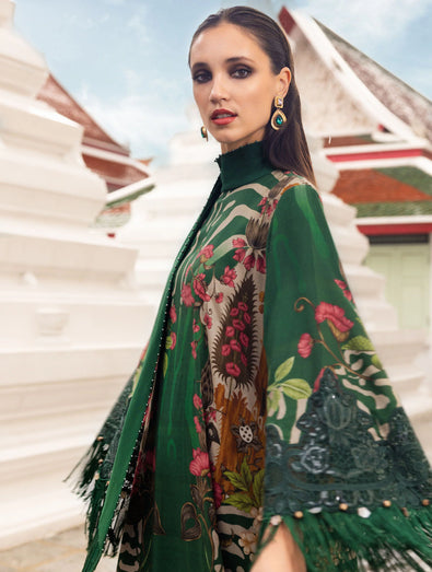 MARIA B- Embroidered Linen Suit MPT-2810-A