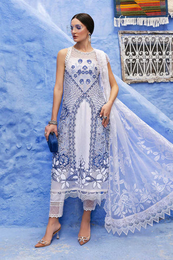 Embroidered Paper Cotton Suit | D-2510-A