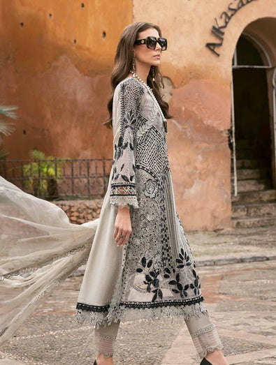 Embroidered Paper Cotton Suit | D-2510-B