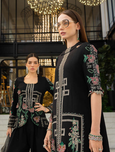 MARIA B - Embroidered Jacquard Lawn Suit EL-26-11