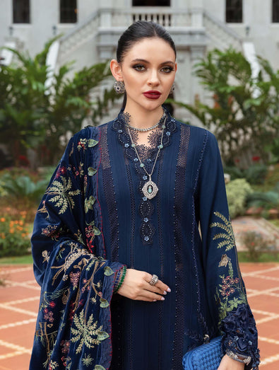 MARIA -  Embroidered Twill Linen Suit WL-1312