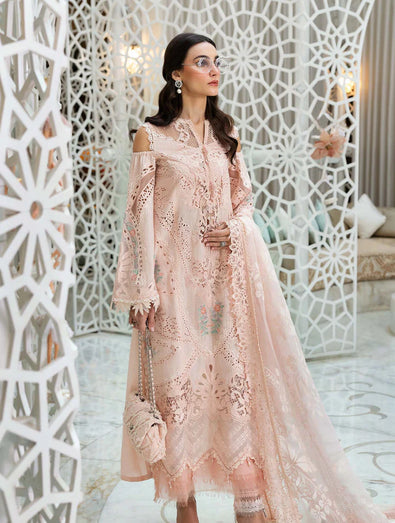 Embroidered Dobby Lawn Suit | D-2513-A