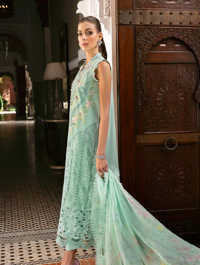 Unstitched Embroidered Lawn Suit | D-2514-A