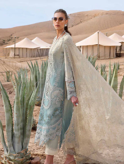 Embroidered Dobby Lawn Suit | D-2515-B