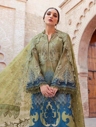Embroidered Paper Cotton Suit | D-2501-A