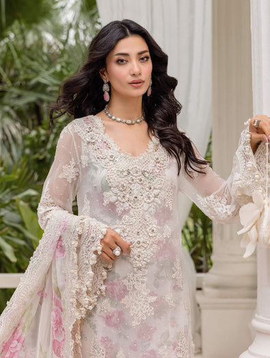 MARIA-B Embroidered Chiffon Suit | MPC-25-101