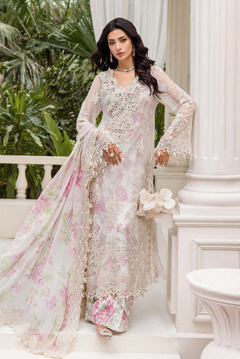MARIA-B Embroidered Chiffon Suit | MPC-25-101