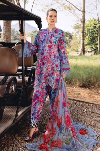 MARIA B- Embroidered Lawn Suit MPT-2902-B