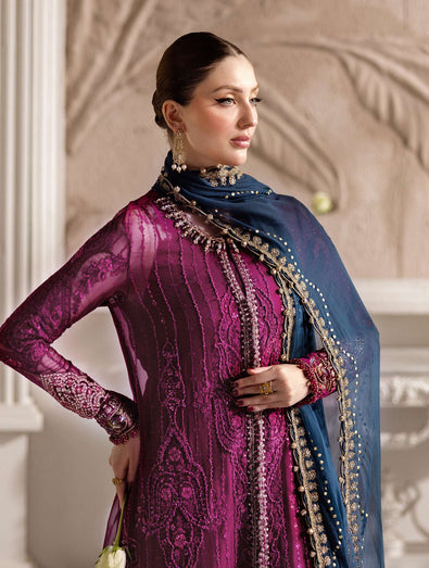 MARIA-B Embroidered Chiffon Suit | MPC-25-102