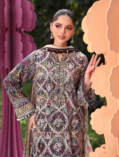 MARIA B - Embroidered Lawn Suit MPT-3003-B