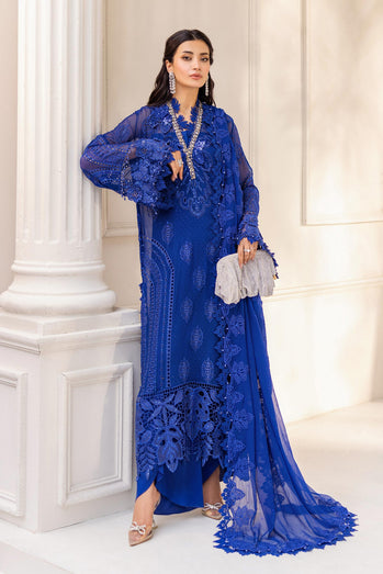 MARIA-B Embroidered Chiffon Suit | MPC-25-103