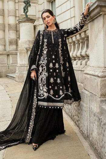 MARIA-B Embroidered Raw Silk Suit | WF-09-03