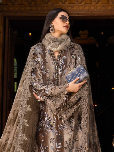 MARIA B- Embroidered Velvet Suit WL-1303